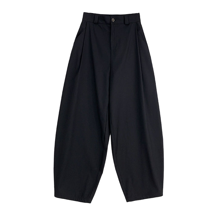 Pantalones de traje de pierna ancha de corte holgado 