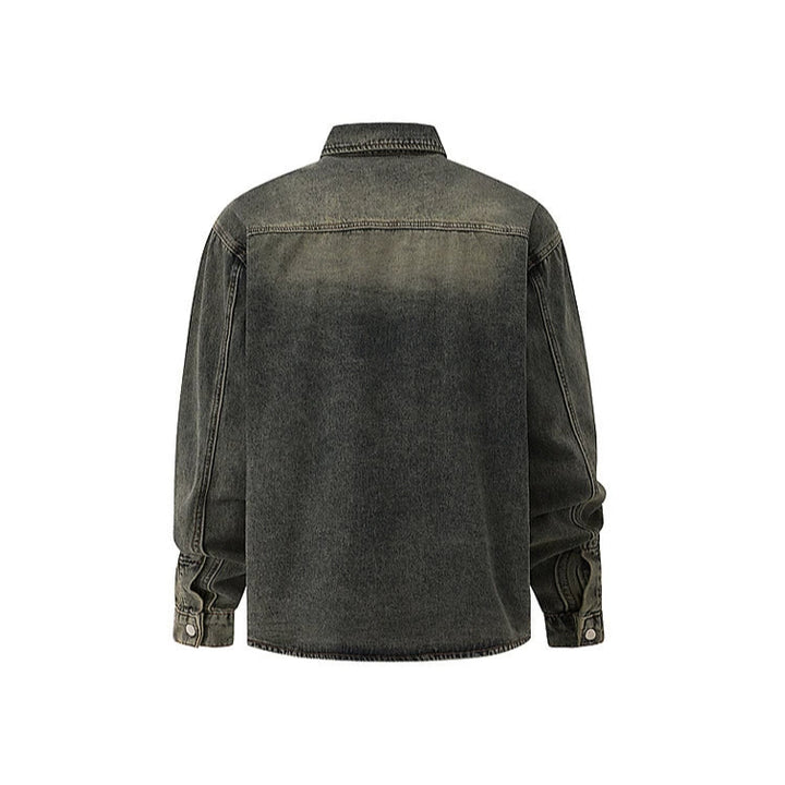 Washed Denim Hip-Hop Casual Jacket