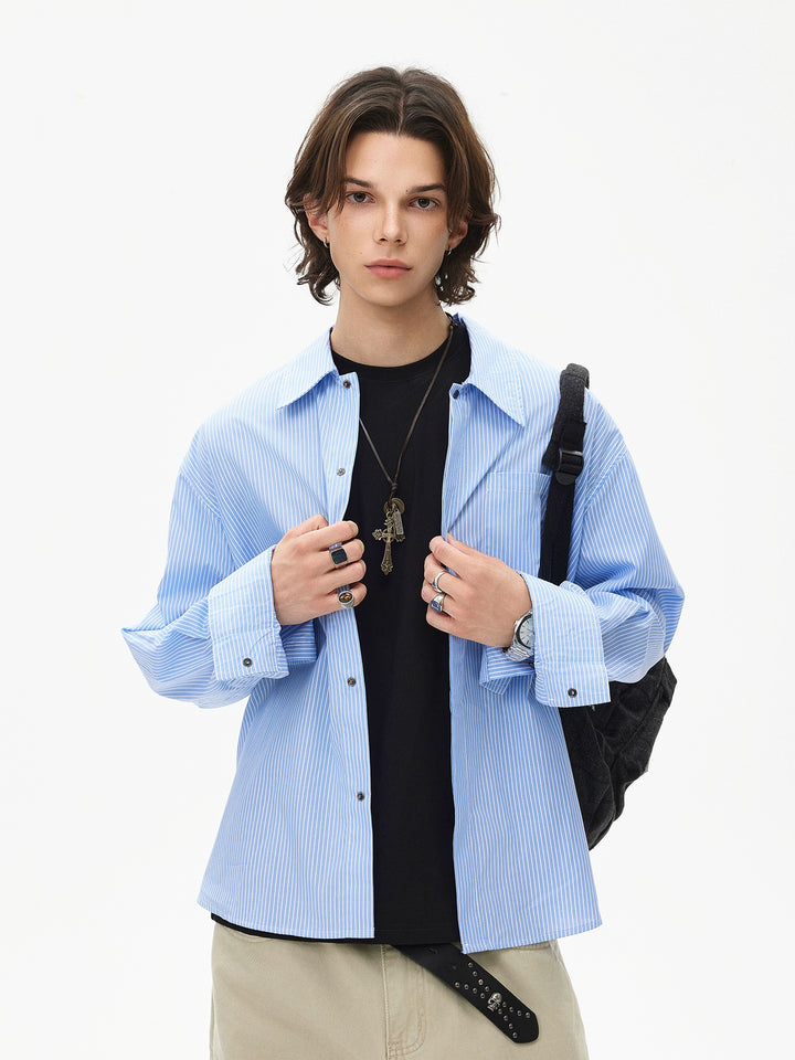 Striped Long Sleeve Lightweight Shirt