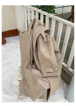 Wool Duffle Coat with Toggle Closure