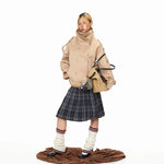 Irregular Stand Collar Double-Breasted Jacket 4