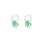 ,6160092591999, Jade Star Double Drop Hoop Earrings