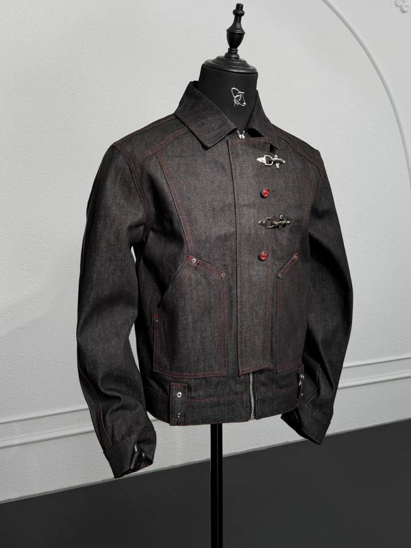Japanese Raw Denim Workwear Jacket 4