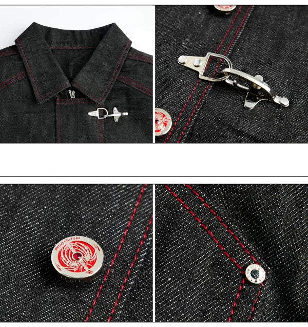 Japanese Raw Denim Workwear Jacket 5