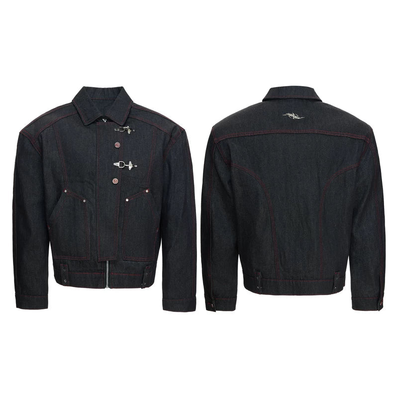 6024164396042,6024164396043,6024164396044,6024164396045, Japanese Raw Denim Workwear Jacket