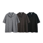 Knit Polo Collar Short-Sleeve T-Shirt 4