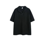 6189273387088,6189273387089,6189273387090,6189273387091, Knit Polo Collar Short-Sleeve T-Shirt