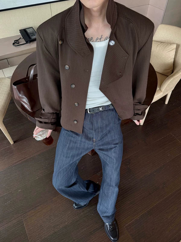 Korean Style Raw Denim Straight Leg Pants 2