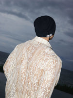 Lace Long-Sleeve Floral Sheer Shirt 5