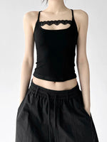 Lace Trim Slim Fit Camisole Top 2