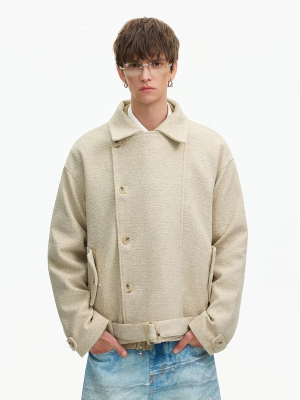 Lambswool Blend Double-Breasted Wool Jacket 2