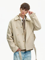 Lambswool Blend Double-Breasted Wool Jacket 3