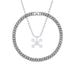 Layered Cuban Chain Necklace with Pendant 5