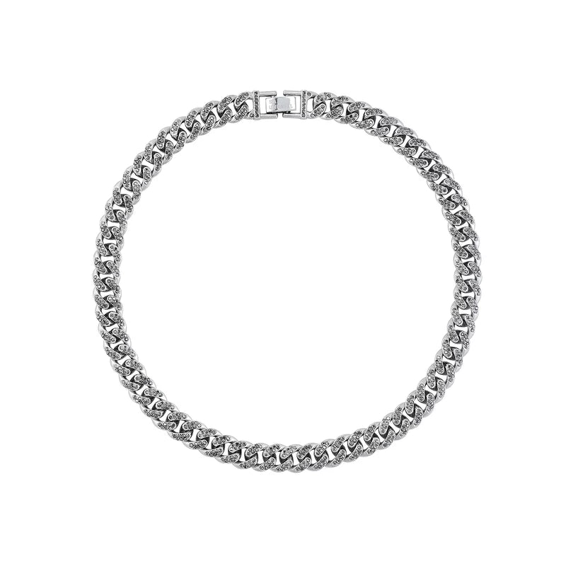 6151491635109, Layered Cuban Chain Necklace with Pendant