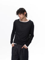 Layered Look Long Sleeve T-Shirt 3