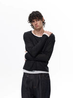 Layered Look Long Sleeve T-Shirt 4