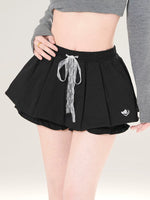 1627207:28341,5933923193696,1627207:28341,5933923193698,1627207:28341,5933923193700,5933923193696,5933923193698,5933923193700, Layered Ruffled Mini Skirt with Drawstring