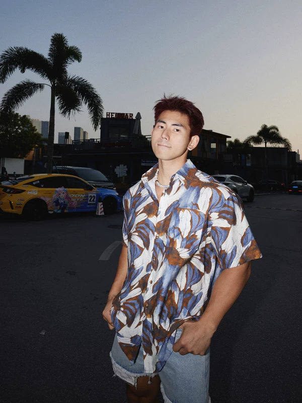 Leaf Print Resort Short-Sleeve Shirt 3