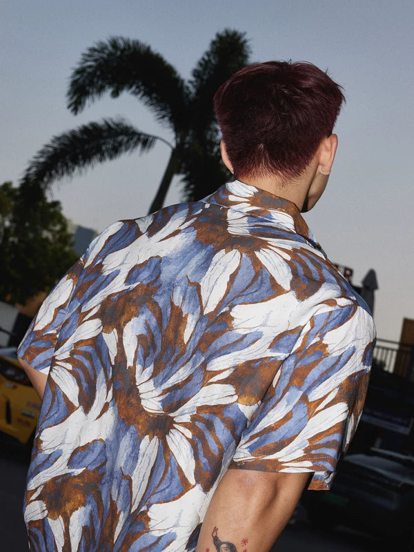 Leaf Print Resort Short-Sleeve Shirt 5