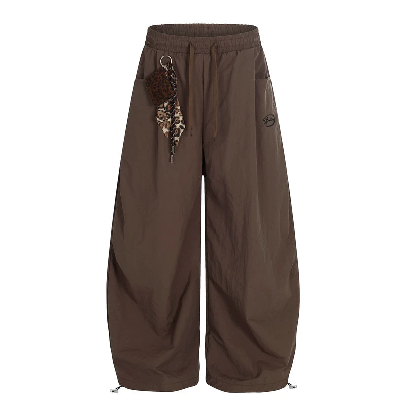 ,1627207:4168285,6010585701540,1627207:4168285,6010585701541,1627207:4168285,6010585701542,1627207:4168285,6010585701543,6010585701540,6010585701541,6010585701542,6010585701543, Leopard Pendant Wide Leg Parachute Pants
