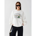 1627207:382724447,6176933027630,1627207:382724447,6176933027629,1627207:382724447,6176933027628,6176933027630,6176933027629,6176933027628, Letter Print Crew Neck Sweatshirt Pullover