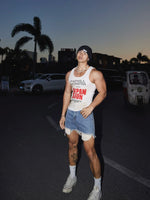 Letter Print Fitted Street Style Vest 2