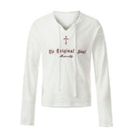 6035479348149,6035479348150,6035479348151,6035479348152, Letter Print Loose Fit Hooded T-Shirt