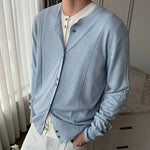 6035420168031,6035420168032,6035420168033,6035420168034, Lightweight Knit Button-Front Cardigan Sweater