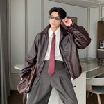 6192165522674,6192165522675,6192165522676,6192165522677, Lightweight PU Leather Motorcycle Jacket