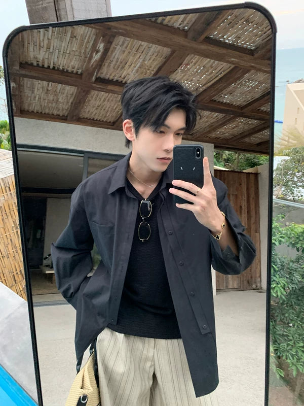 Lightweight Pure Cotton Casual Button-Down Shirt 5