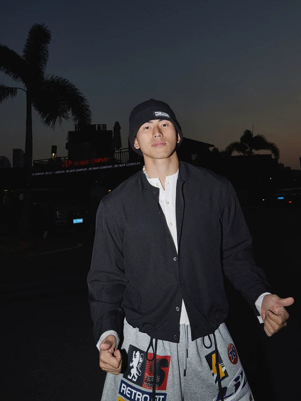 Linen Blend Retro Faux Layered Shirt Jacket 4