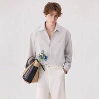 Linen Blend Wrinkle-Free Button Shirt