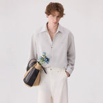 6201339447456,6201339447457,6201339447458,6201339447459, Linen Blend Wrinkle-Free Button-Up Shirt