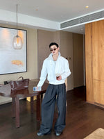 Linen Stand Collar Casual Zip Jacket 3