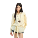 6031446129396,6031446129397, Long Sleeve Belted Button Front Blouse