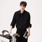 6025685537261,6025685537262,6025685537263,6025685537264, Long-Sleeve Button-Down Workwear Shirt