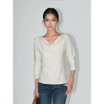 1627207:382040877,6011845249452,1627207:382040877,6011845249453,1627207:382040877,6011845249454,6011845249452,6011845249453,6011845249454, Long-Sleeve Knit Top with Bow Neck