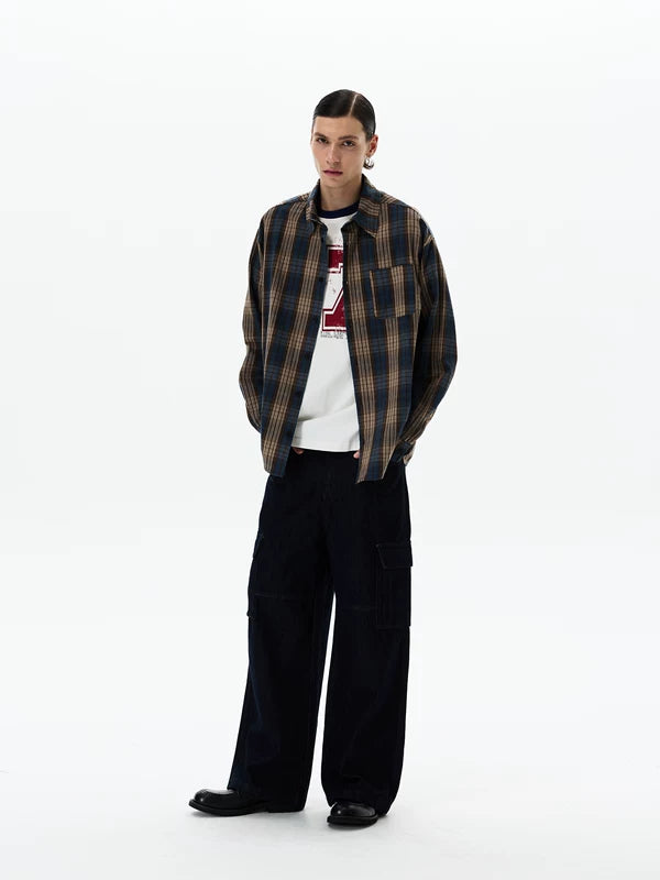 Long-Sleeve Plaid Button-Up Shirt 2