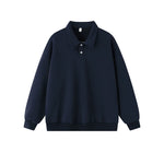 6180270798946,6180270798947,6180270798948,6180270798949,6180270798950,6180270798951, Long Sleeve Polo Neck Sweatshirt Pullover