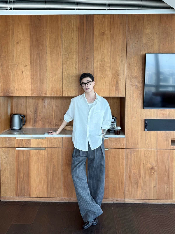 Loose Fit Casual Long Sleeve Shirt 3