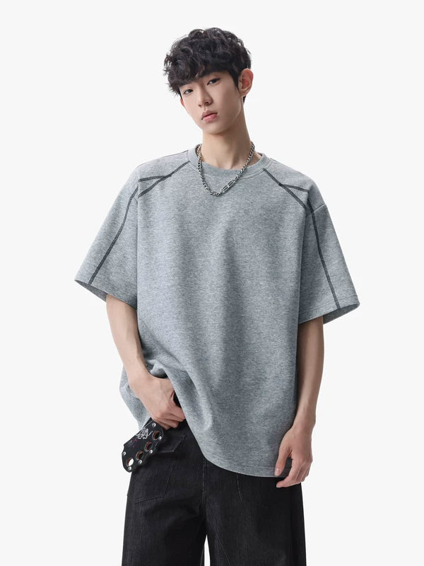 Loose Fit Crew Neck Short Sleeve T-Shirt 4