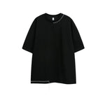 6189272119087,6189272119088,6189272119089,6189272119090, Loose Fit Short-Sleeve Crewneck T-Shirt