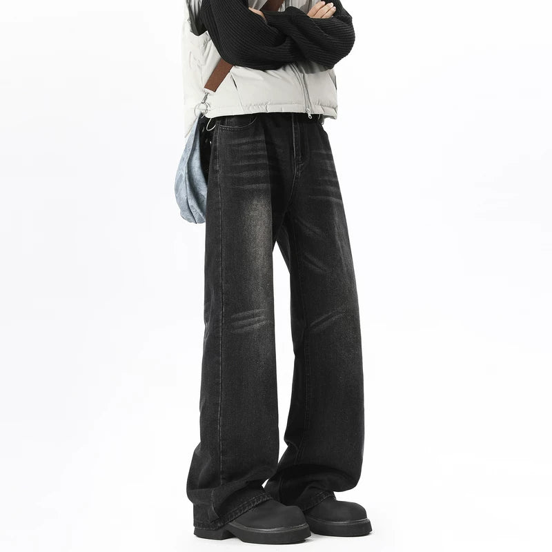 Loose Fit Straight Leg Wide-Leg Jeans 5