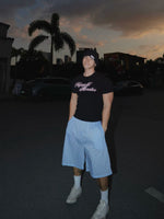 Loose Fit Striped Capri Pants 2