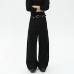 Loose Fit Wide Leg Casual Pants 2