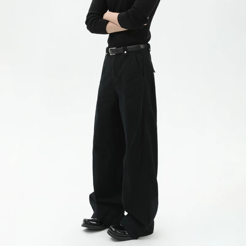 Loose Fit Wide Leg Casual Pants 4