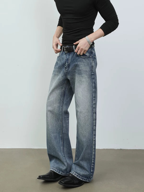 Loose Fit Wide Leg Jeans Pants 2