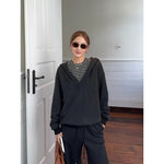 1627207:37010542909,6010750468539,1627207:37010542909,6010750468537,1627207:37010542909,6010750468538,1627207:37010542909,6010750468540,6010750468539,6010750468537,6010750468538,6010750468540, Loose Fleece-Lined Hooded Sweatshirt and Pants