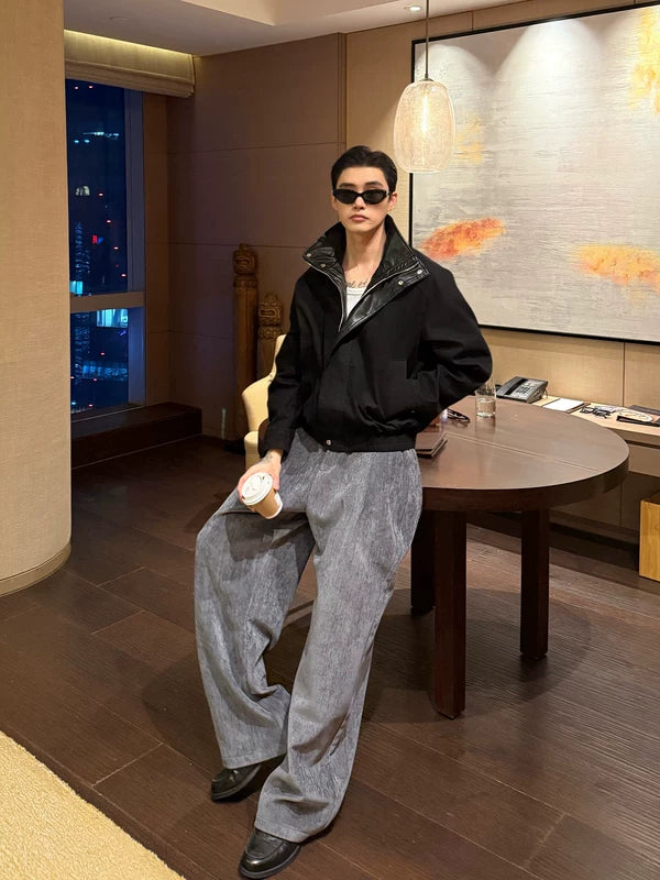 Loose Straight Leg Floor-Length Dress Pants 4