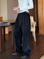 Loose Straight Leg Floor-Length Dress Pants 5